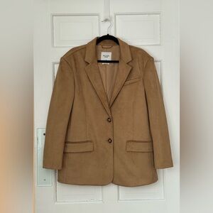 Abercrombie & Fitch Vegan Suede Blazer Size Medium
